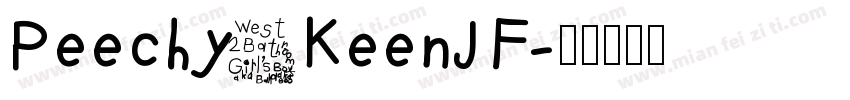 Peechy KeenJF字体转换